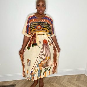 Egyptian print dress